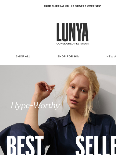 lunya newsletter: HYPE-WORTHY