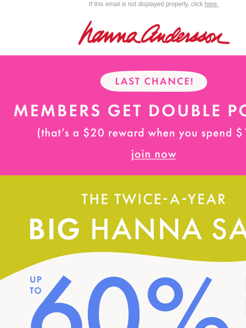hannaandersson newsletter: 📣 Your Hanna Faves Up To 60% Off
