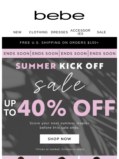 bebe newsletter: New Styles Are Here and On S-A-L-E 🚨