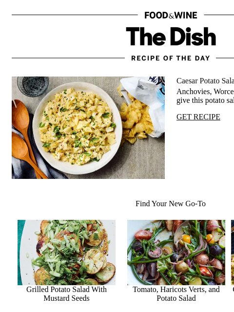 foodandwine newsletter: Caesar Potato Salad