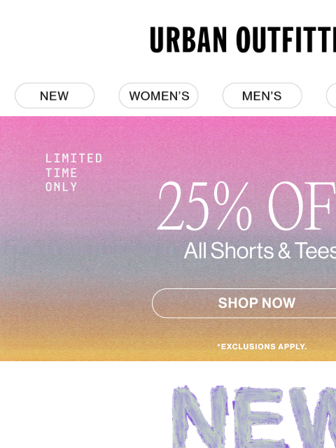 urbanoutfitters newsletter: new graphics: unlocked 🔓