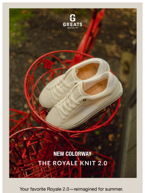 greatsbrand newsletter: Lightweight Knits for Heavy Summer Plans