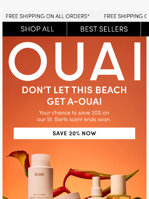 theouai newsletter: Ends soon: Save 20% on St. Barts scent