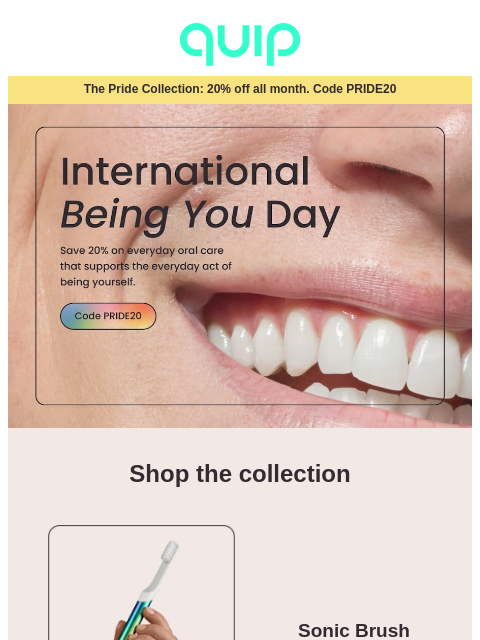 getquip newsletter: It’s Int’l ‘Being You’ Day 🏳️‍🌈🙋‍♀️