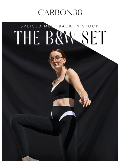 carbon38 newsletter: Restocked 🚨 Spliced Active