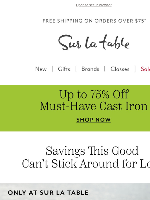 surlatable newsletter: Sunday Steals Are Served 🔥🍳 