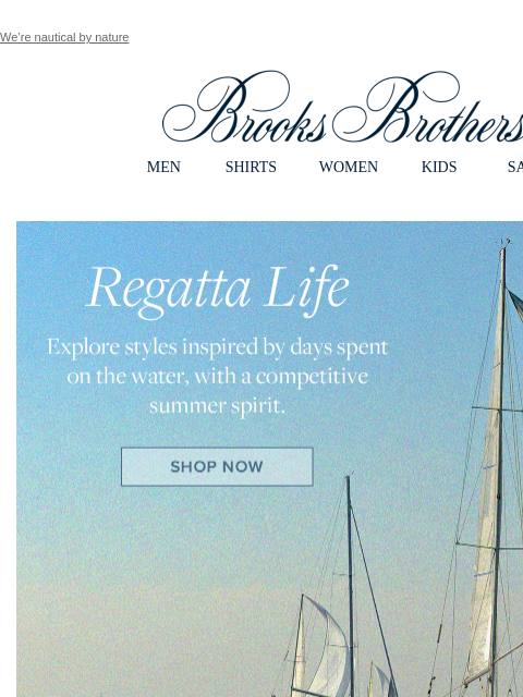 brooksbrothers newsletter: Our boating-inspired looks are in…