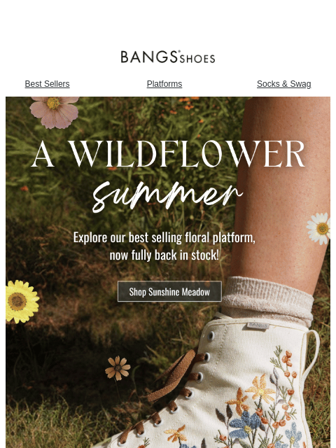 bangsshoes newsletter: A Wildflower Summer 💐☀️