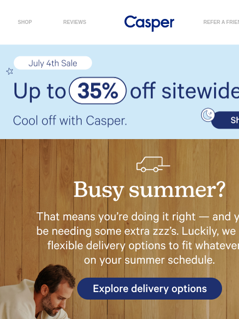 casper newsletter: Better Sleep, Delivered 🚚☀️