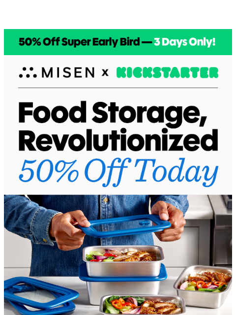 misen newsletter: Misenware is here—get 50% off for 3 days only