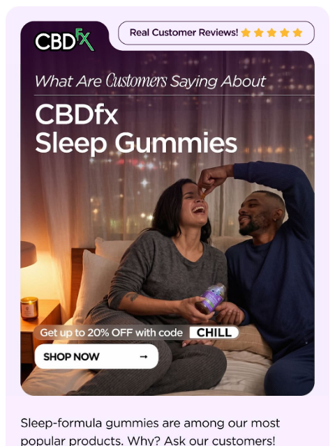 cbdfx newsletter: See what customers are saying about CBDfx Sleep Gu...