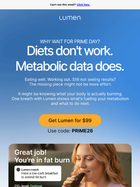 lumen newsletter: Why wait for Prime Day?