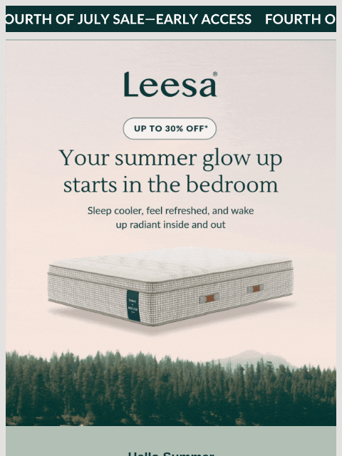 leesasleep newsletter: Suns out, savings are ON