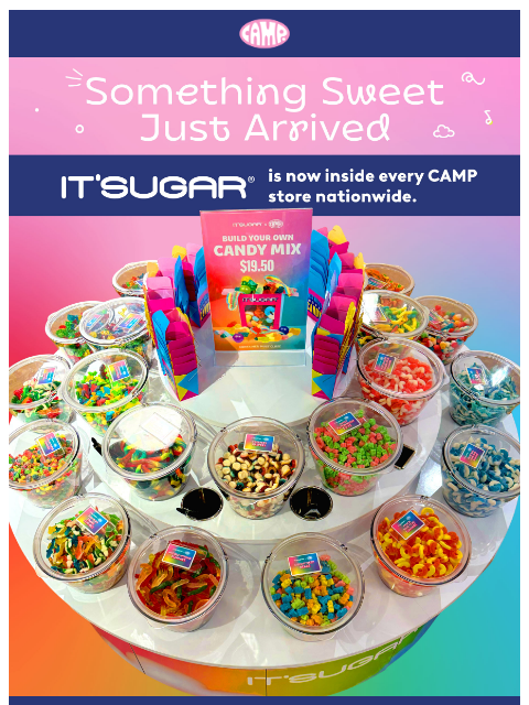 camp newsletter: Now at CAMP: IT’SUGAR 🍬
