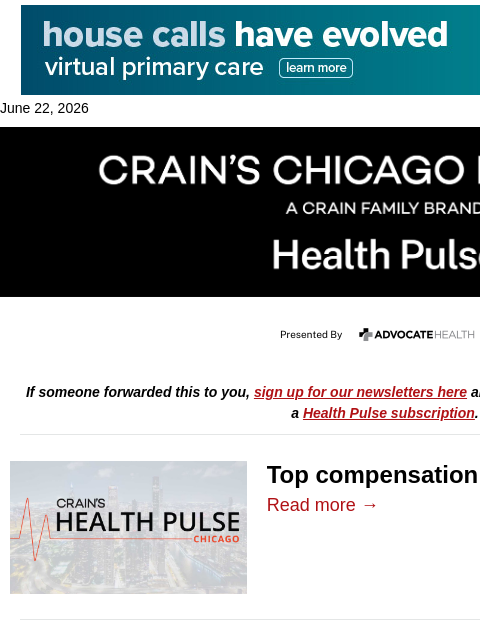 crainalerts newsletter: Top earners at NAHQ