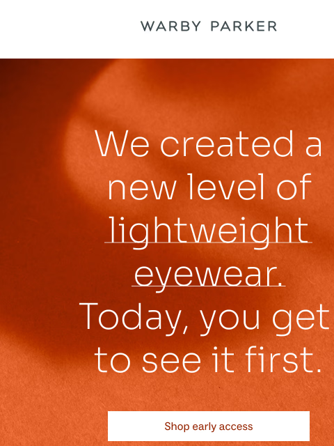 warbyparker newsletter: We wanted to float this by you