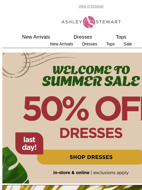 ashleystewart newsletter: The best OTS dresses yet