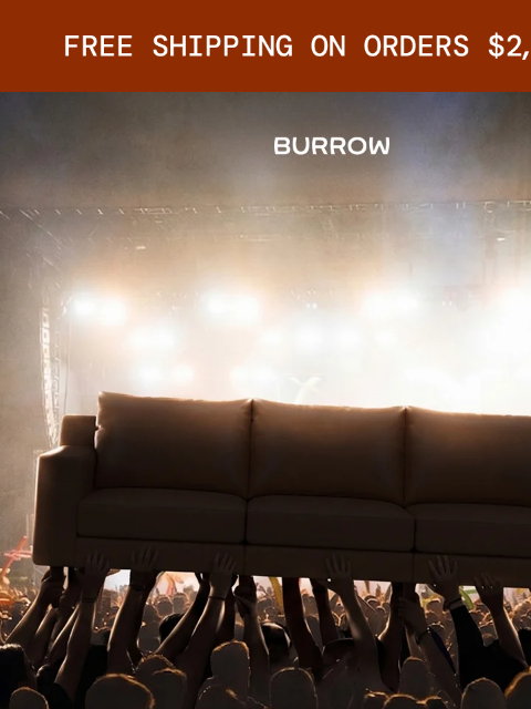 burrow newsletter: Up to 50% off sitewide starts NOW