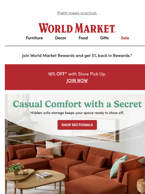 emailworldmarket newsletter: Storage, but make it gorgeous 🦚 