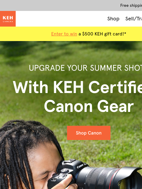 keh newsletter: Shop summer-ready, KEH Certified™ Canon gear
