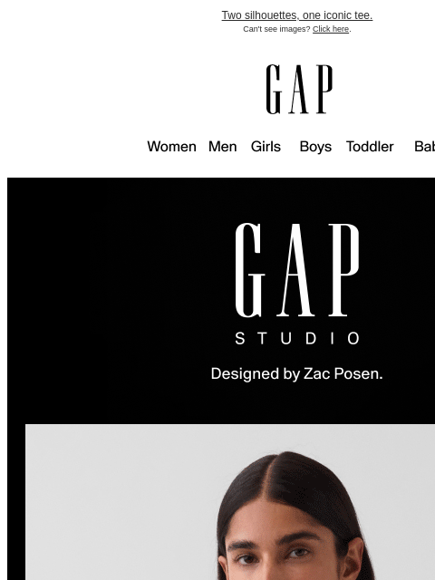 gap newsletter: The Pocket Tee. By GapStudio.