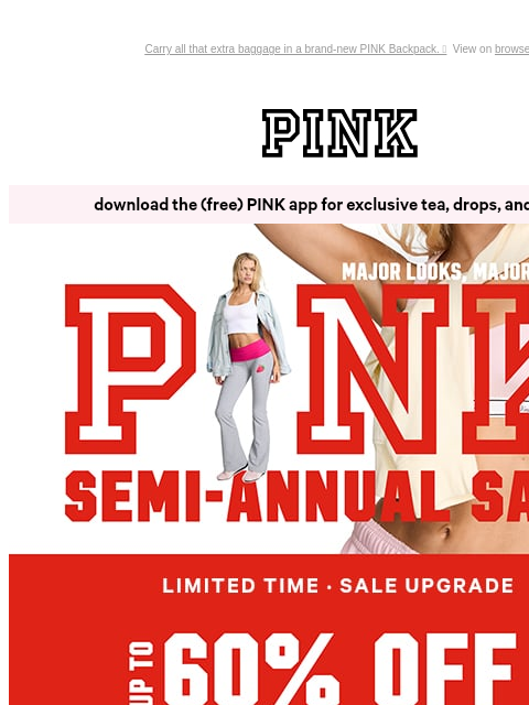 vspink newsletter: Sale’s on Sale 🤯 EXTRA 25% OFF