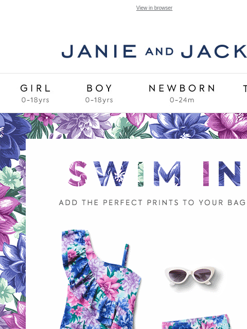 In the perfect prints that always stand out. View in browser Stores Janie and Jack Girl Boy Newborn Tween Janie and Jack Girl Boy Newborn Tween Girl Boy Newborn Girl Newborn Boy Accessories Sale Gift