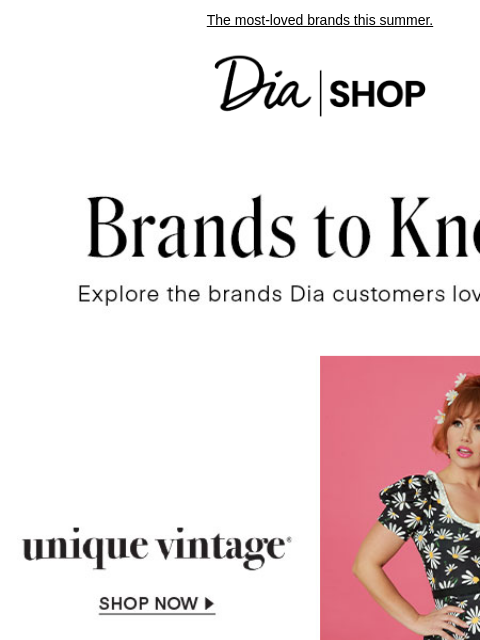 The most-loved brands this summer.​ Dia & Co Shop Style freedom through a life well-lived. TOPS DRESSES NEW ARRIVALS SALE Recipient: brands.news.subscription@gmail.com View in Your Browser Our goal