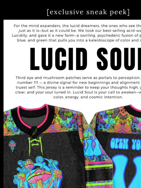 freedomravewear newsletter: 🚨Lucidity Jersey Drop🚨