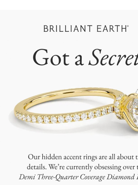 brilliantearth newsletter: Hidden diamonds make these rings a must-have