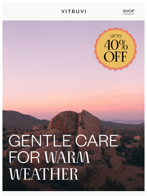 vitruvi newsletter: Hot Tip: How to Care for Your Products in the Heat...