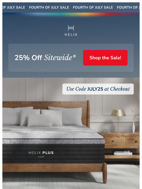 helixsleep newsletter: Did someone say 25% off?