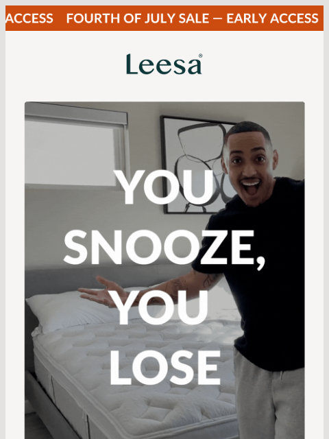 leesasleep newsletter: ⏰ The clock is ticking on these Early Access deals