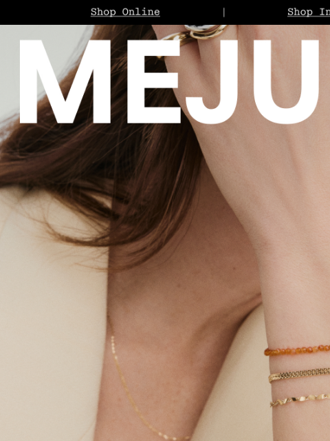 mejuri newsletter: New In: Beaded Bracelets
