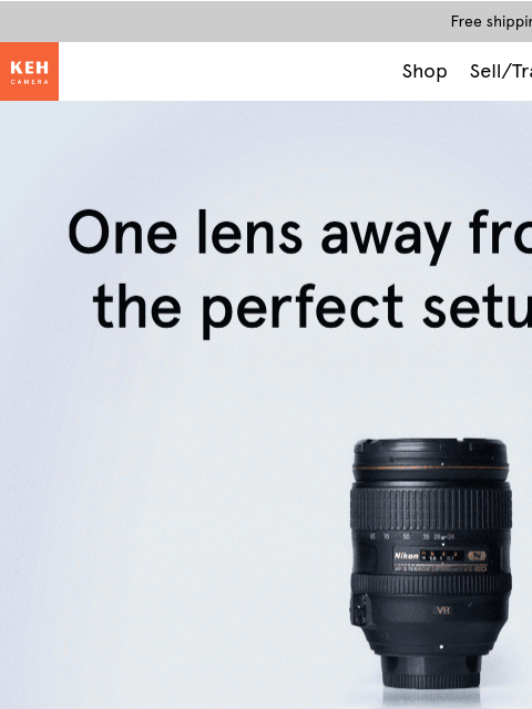 keh newsletter: Your perfect lens awaits 📩