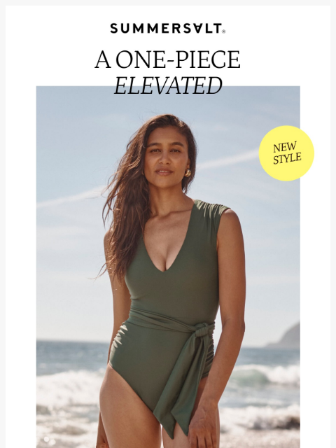 summersalt newsletter: New Style Alert: The Breaker Belted One-Piece