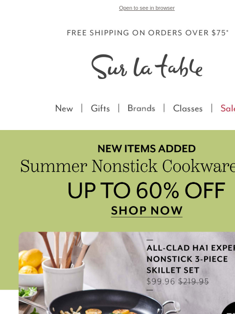surlatable newsletter: 🎉 Today Only: $99 All-Clad 3-Piece Set!