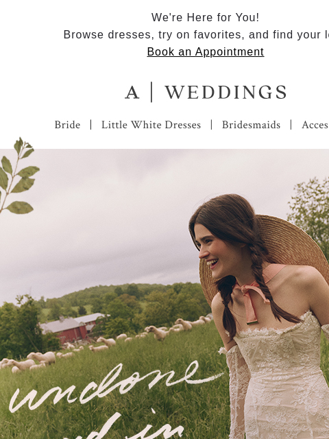 anthropologie newsletter: The New Collection: Undone & In Love 🌾