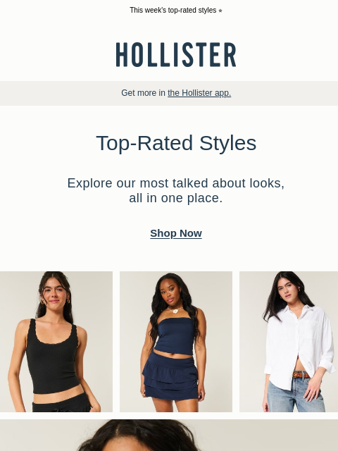hollisterco newsletter: Everyone loves these.