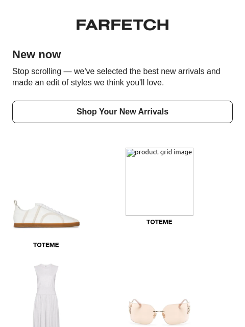 farfetch newsletter: New in, edited for you
