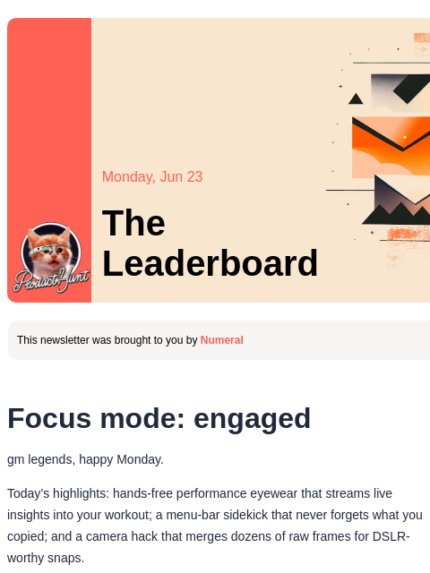 producthunt newsletter: 😸 AI wants your eyes