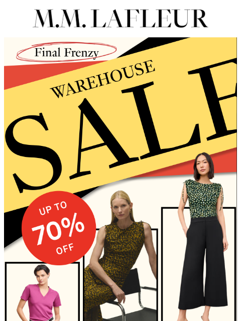 mmlafleur newsletter: Final Frenzy: Up to 70% off