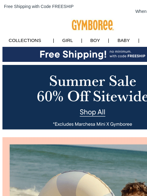 gymboree newsletter: Final Hours for $10 Off Your $40+ Order!
