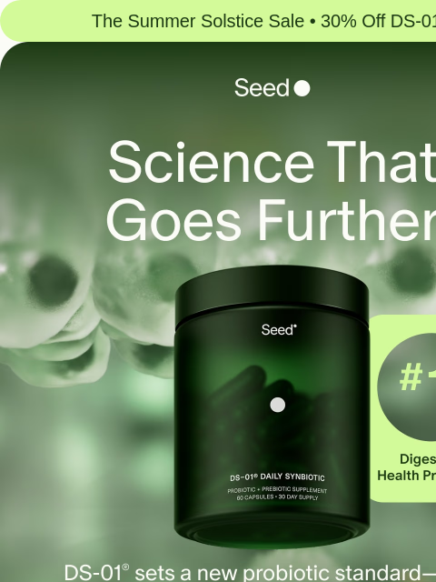 seed newsletter: Your gut deserves more.