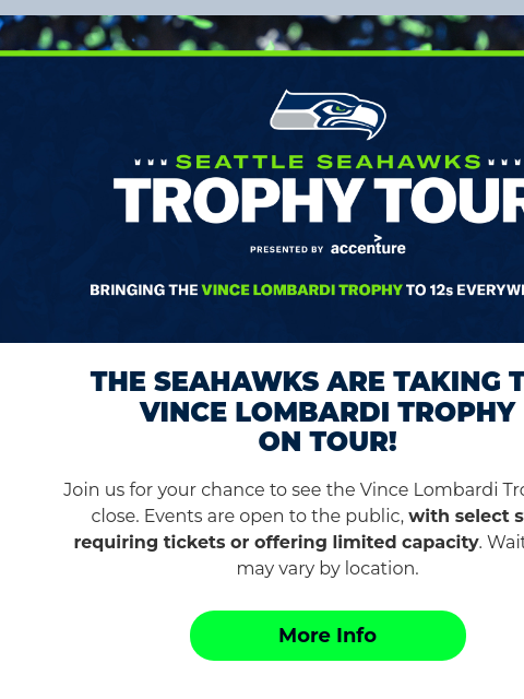 seahawksemail newsletter: Announcing the Seahawks Trophy Tour