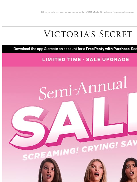 victoriassecret newsletter: Extra 25% Off—Sale is Heating Up