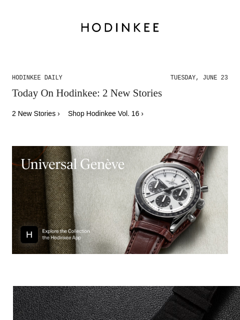 hodinkee newsletter: Hodinkee Daily | 06/23/2026