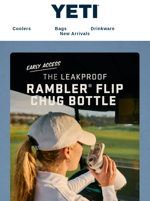 yeti newsletter: Meet The Rambler® Flip Chug Bottle