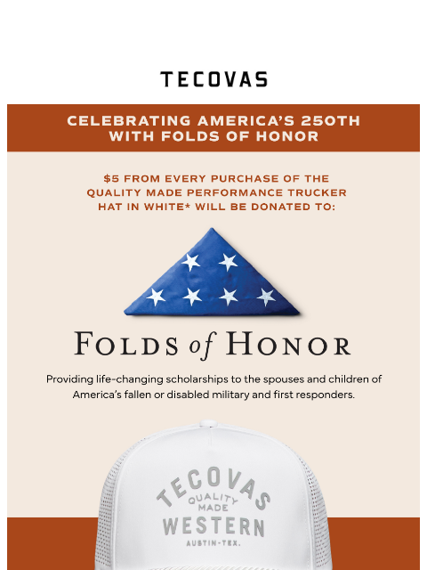 tecovas newsletter: Celebrating America's 250