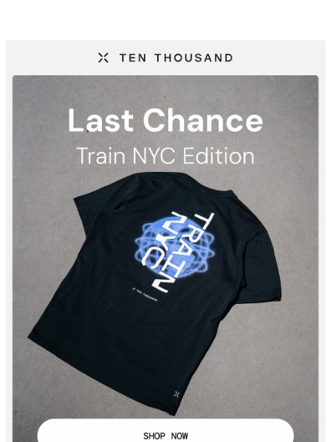 tenthousand newsletter: Flash Restock ⚡️ Train NYC Edition